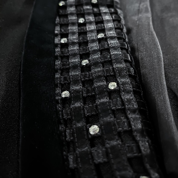 Black Velvet and Rhinestone Blazer - Picture 15 of 16